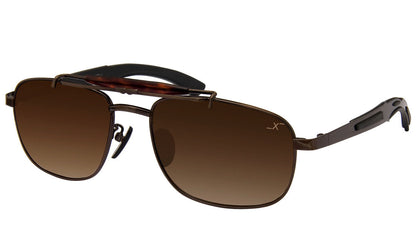 Xezo - Angled front view of a pair of Dauntless 3000 sunglasses