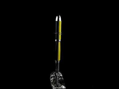 Visionary® Brass & Aluminum Enameled Rollerball Pen - Speed Yellow / Black