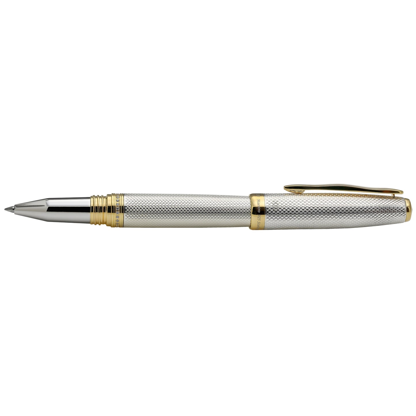 Xezo - Side view of the Maestro 925 Sterling Silver R-G rollerball pen
