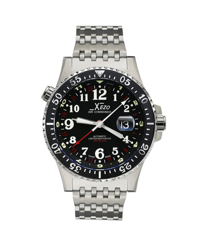 Xezo - Front view of the Air Commando D45-R watch