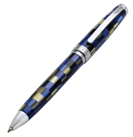 Xezo - 3D view of the front of the Urbanite Blue B ballpoint pen