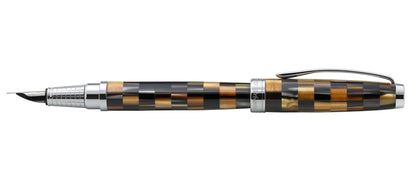 Xezo - Side view of the Urbanite Brown F fountain pen